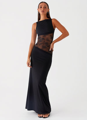 Women's Sleeveless Maxi Dress – Elegant Lace Panel Design, Formal Evening Gown-83478-cd0d88ce-8f4b-4c49-b224-7acfe9121435