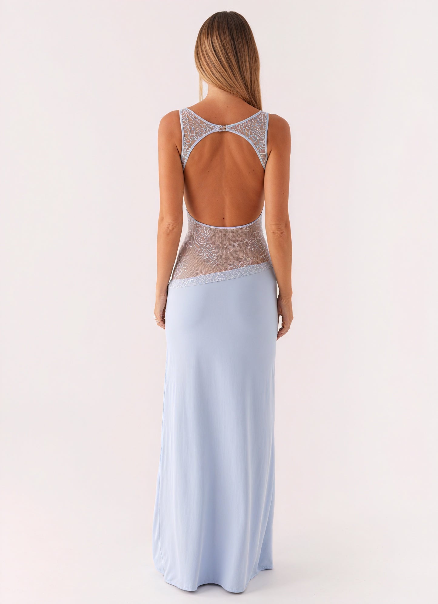 Women's Sleeveless Maxi Dress – Elegant Lace Panel Design, Formal Evening Gown-83478-9f80e326-dc9a-40d3-bf74-1e7a346d6175