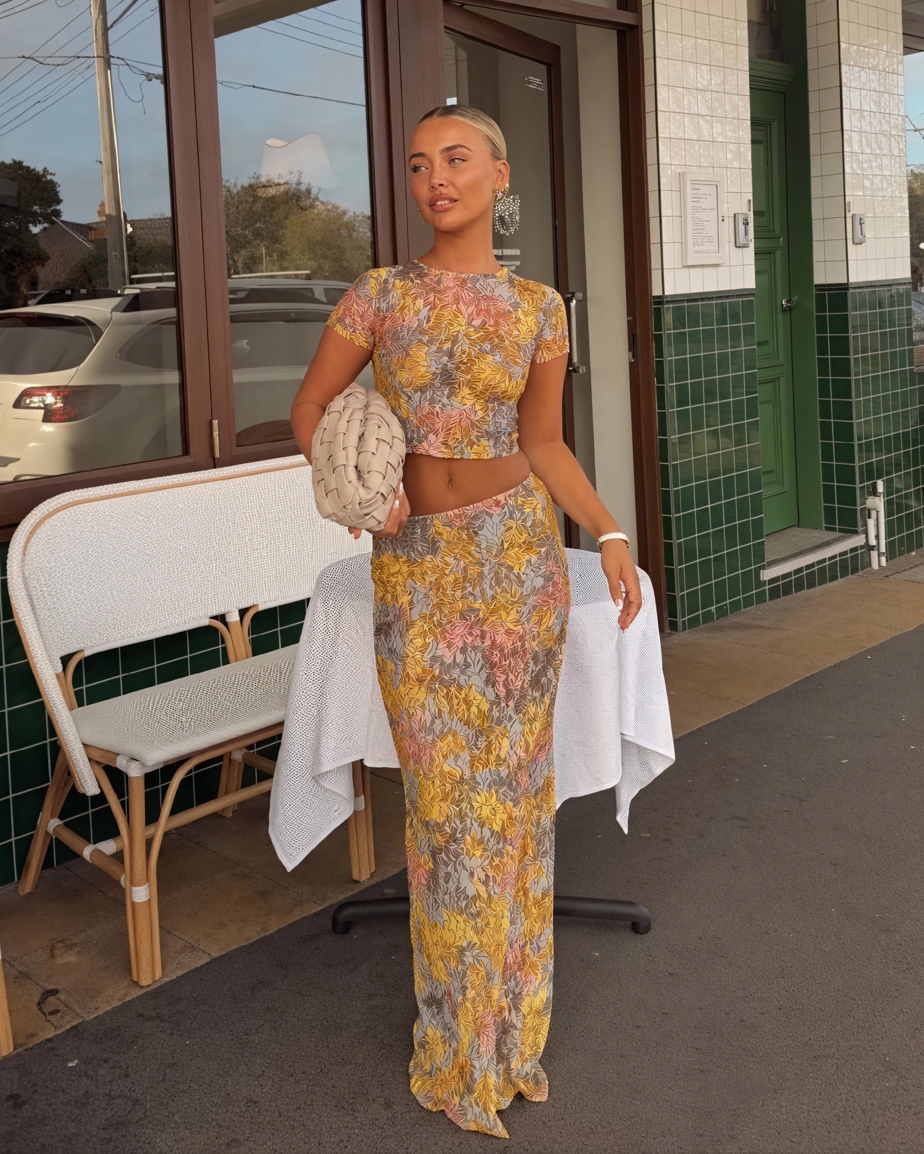 Women's Floral Print Two-Piece Outfit – Crop Top & Maxi Skirt Set-83559-6ec504c3-fed5-4213-9852-cce1ad444e68