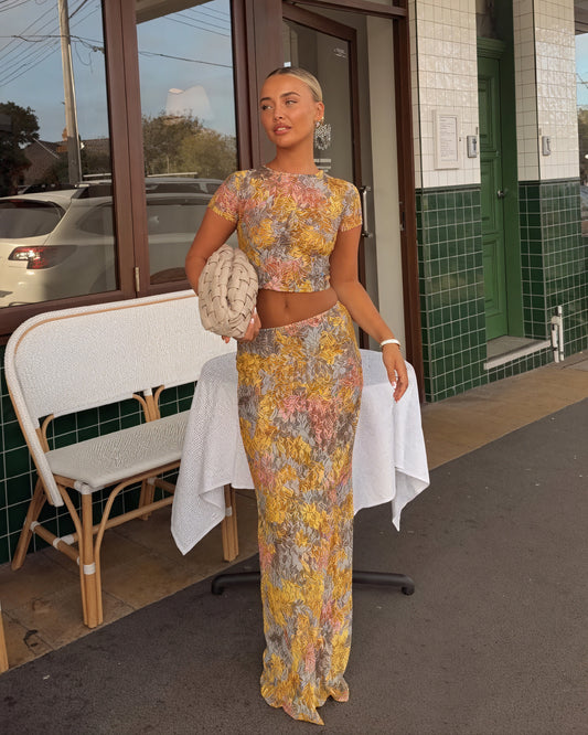 Women's Floral Print Two-Piece Outfit – Crop Top & Maxi Skirt Set-83559-6ec504c3-fed5-4213-9852-cce1ad444e68