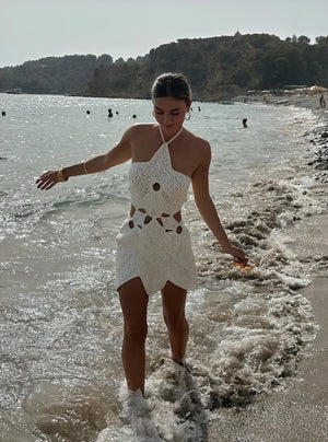 Women's Crochet Halter Dress – Cutout Detail, Breathable, Unique Design-83655-fbf2c27a-5142-46c1-91ec-5deaf515bcff