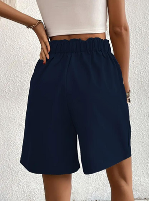 Women's High-Waist Pleated Shorts with Pockets – Versatile Style-82558-8369a4ca-1d25-4307-b8d2-4fe877935813