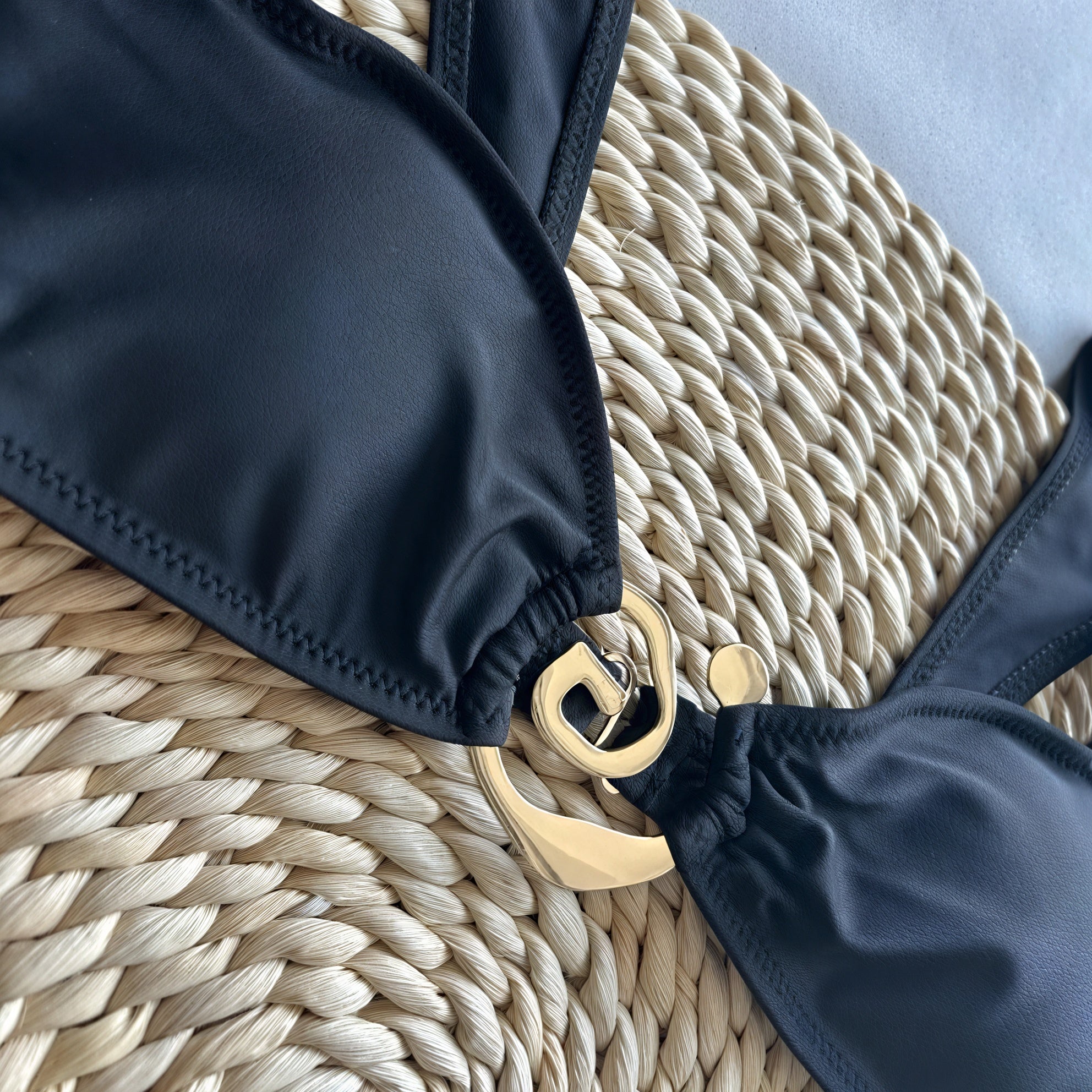 Women's Black One-Piece Swimsuit – Elegant Decorative Hardware-83767-a0faa122-5d0f-4e01-94d7-77b101bc654d