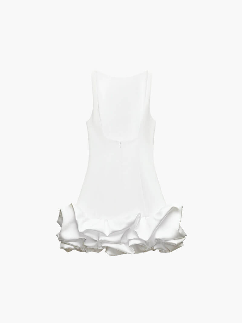 Sleeveless Ruffled Mini Dress