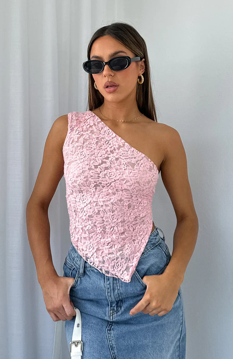 Women's Lace One-Shoulder Asymmetrical Cocktail Dress-83517-9f06ce7e-a84a-4e80-a852-b5ed48a93e1d