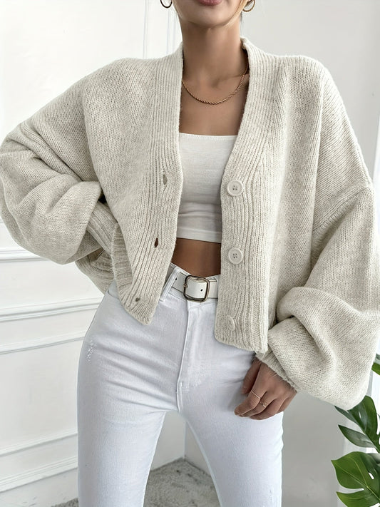 Women's Knit Cardigan – Button Front, Long Sleeve, Soft Fabric-74563-a29fe494-3f4f-4869-a062-c013fb47d458