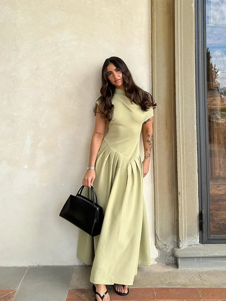 Sculpted Fitted Dress - Asymmetrical Design
