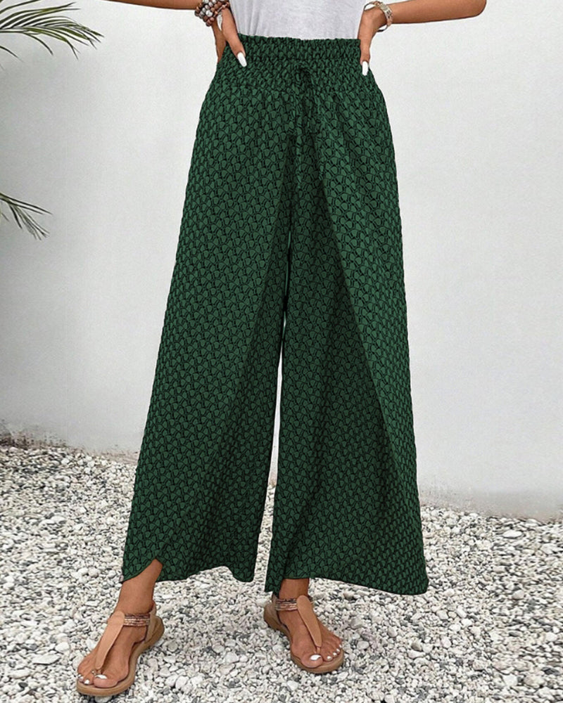 Basicfold Women's Wide Leg Pants – Elastic Waistband, Drawstring, Multiple Colors-83218-c572e7d4-5fcf-4b03-865c-acaaf5fe7d22