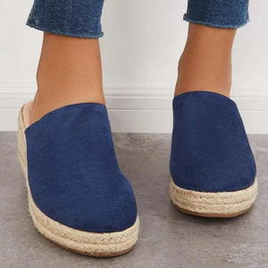 Women's Suede Slip-On Espadrille Wedge Heel Shoes-83367-c5b7b9a8-21a4-43a1-b96d-9bc654c82470