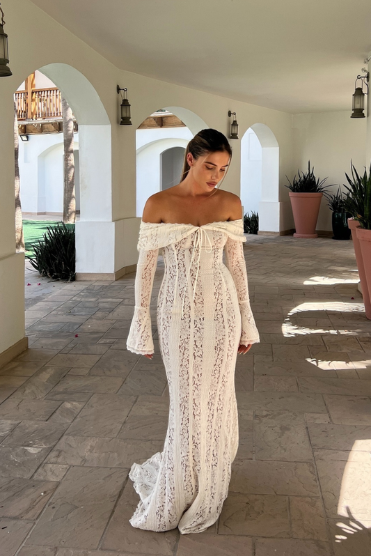 Women's Off-Shoulder Lace Dress – Long Sleeve Elegant Occasion Gown-83555-cf7d7cbe-4696-46e9-bed3-e84df51f2f10