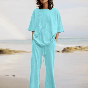 Activewear Set: Wide-Leg, High-Waisted, Relaxed