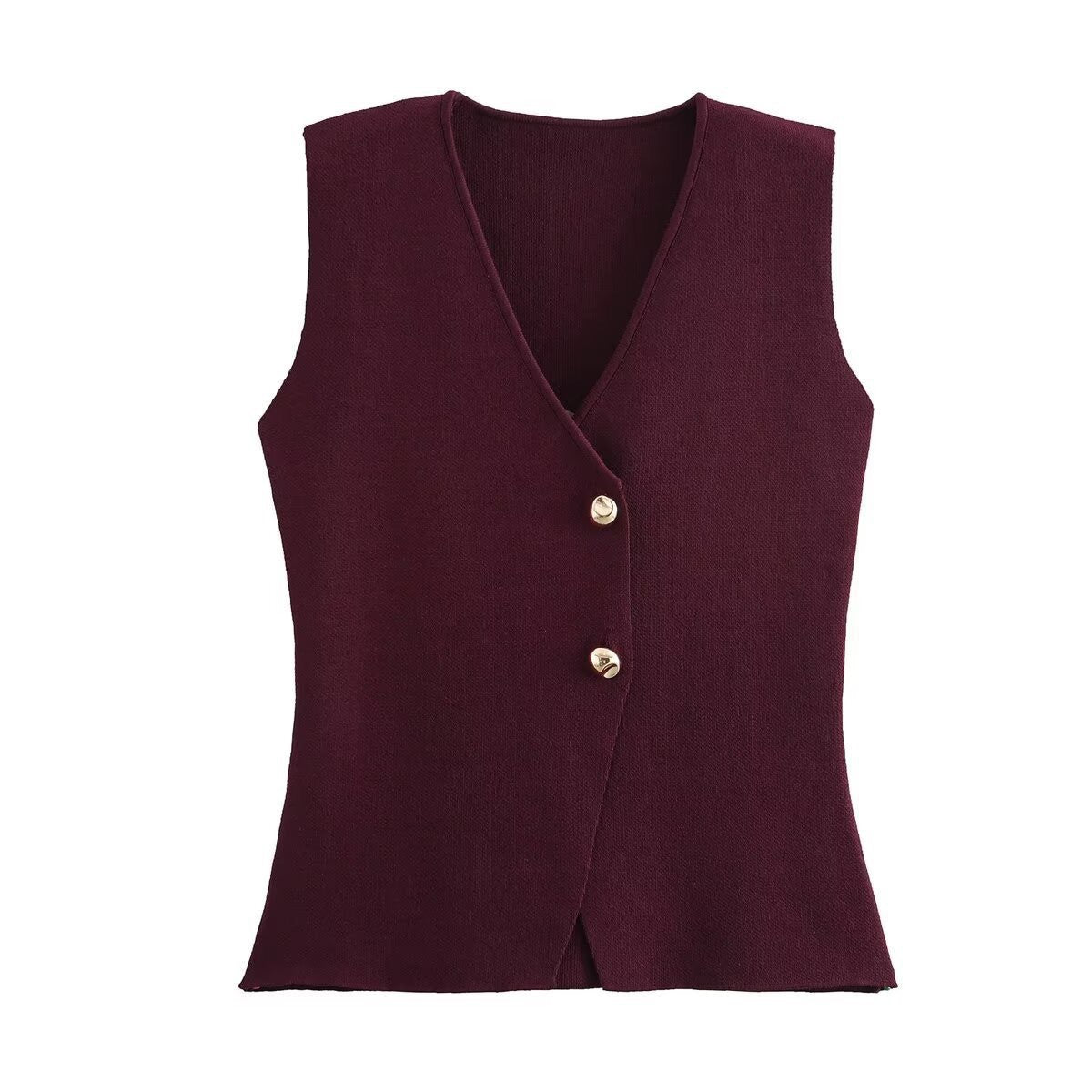 Sleeveless Vest & Pleated Skirt Set