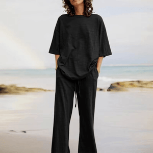 Activewear Set: Wide-Leg, High-Waisted, Relaxed